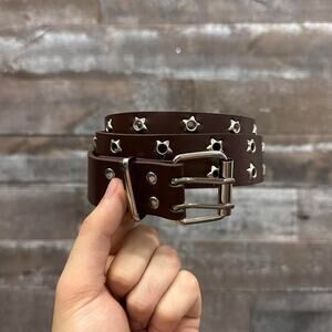 Brown star western style belt WMNS2